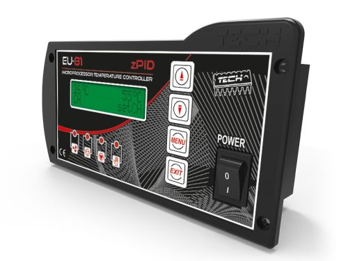 TECH EU-81 zPID Vezérlő a feltöltő kazánhoz zPID programmal (csak ventilátorral kapható)