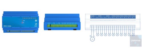 SINUM PS-08 230 - Relé 8 utas 230V kimenettel
