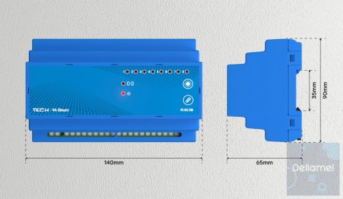 SINUM PS-08 230 - Relé 8 utas 230V kimenettel