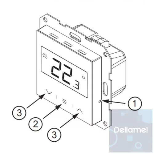 SINUM FR-S2 termosztát - fehér I TECH SBUS