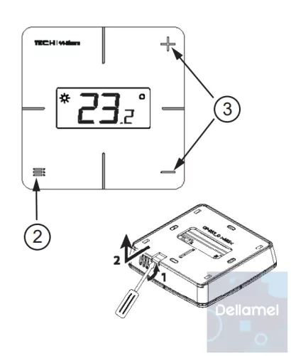 SINUM R-S1 Termosztát - fehér I TECH SBUS