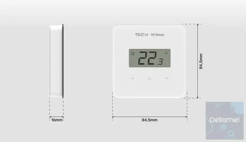 SINUM EU-R-S2 Termosztát - fehér I TECH SBUS