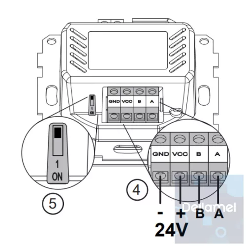 SINUM FR-S2 termosztát - fekete I TECH SBUS