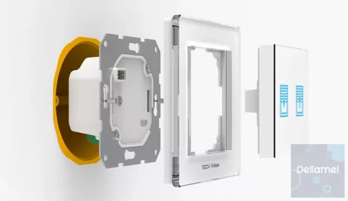 SINUM FZ-02m redőny kapcsoló - fekete - BUS vezetékes kommunikáció