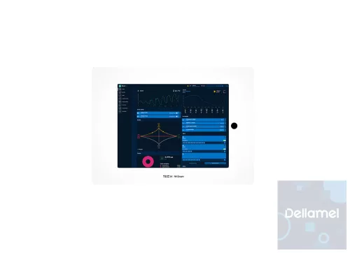 Sinum FT-01i - tablettartó I beépíthető üvegkeret I fehér I Apple iPad 10,2'-hoz