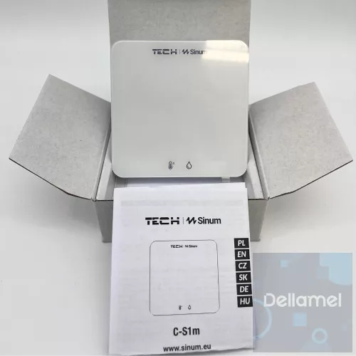 SINUM C-S1m VEZETÉKES SZOBAHŐMÉRSÉKLET ÉS PÁRATARTALOM ÉRZÉKELŐ - FEKETE 