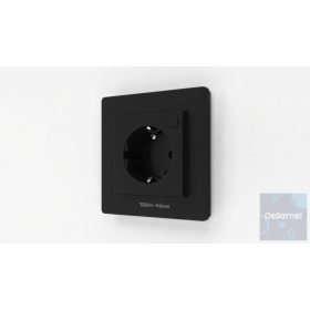   SINUM FF-230s  nem vezérelhető konnektor, árammérés nélkül - fekete