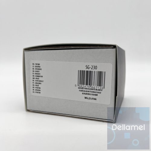 SINUM SG-230 Aljzat 230V nem vezérelhető konnektor, nincs árammérés - fekete