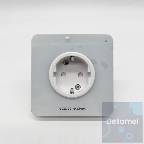 SINUM SG-230 Aljzat 230V nem vezérelhető konnektor, nincs árammérés - fekete