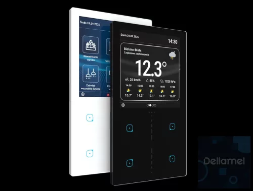 Sinum CP-04S Wi-Fi - Vezérlőpanel - függőleges változat  - fekete