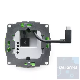   Falba süllyeszthető töltő tablethez - 12W aljzatba szerelhető tápegység USB-C csatlakozóval