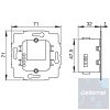 Falba süllyeszthető töltő tablethez - 12W aljzatba szerelhető tápegység Lightning csatlakozóval