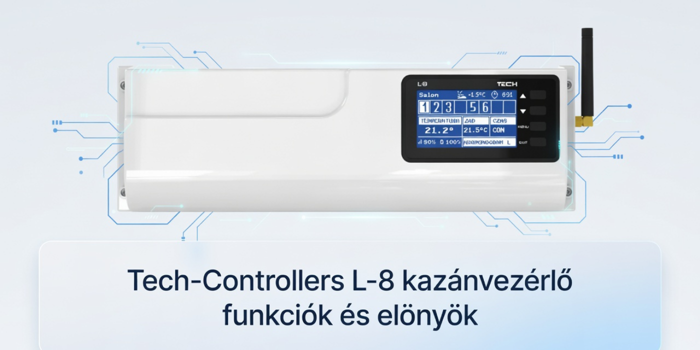 Tech-Controllers L-8 kazánvezérlő: funkciók és előnyök