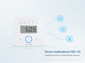 Sinum multiszenzor MC-02: levegőminőség és páratartalom figyelése